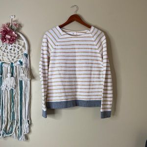 Lou And Grey Knit Texture Striped Sweater M